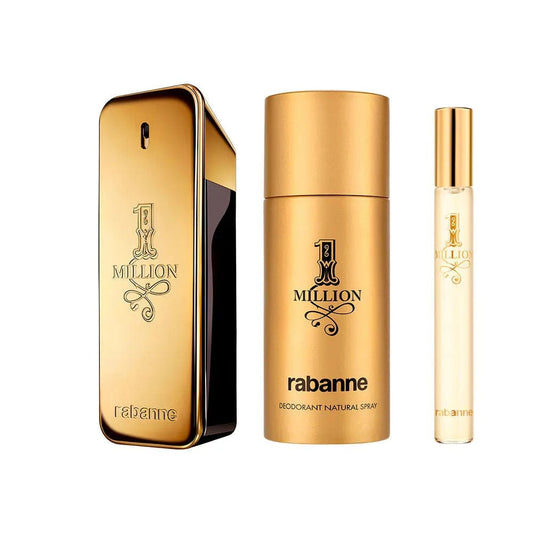 1 Million By Paco Rabanne For Men 3Pcs Set EDT Spray