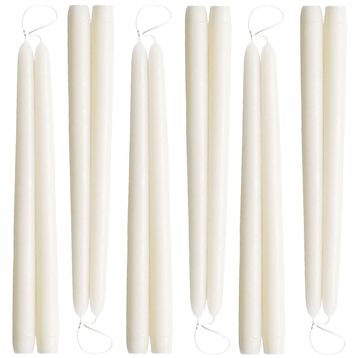 Mole Hollow Candles, Beeswax Taper Candles, Set of 12