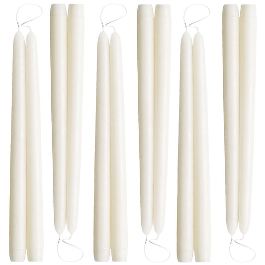 Mole Hollow Candles, Beeswax Taper Candles, Set of 12