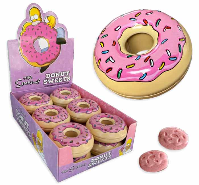 Halloween The Simpsons Donut Sweets Candy Tin, 1.5 Ounce Tin