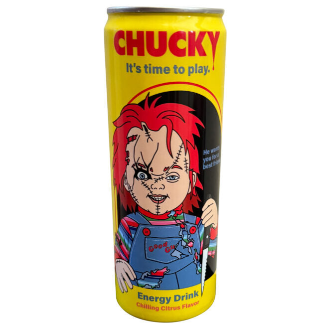 Chucky It's Time To Play Energy Drink, 12 fl Ounce Can - 12 Count Case