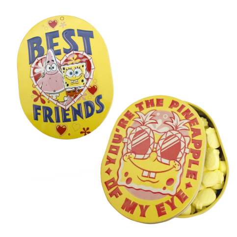 Valentine SpongeBob SquarePants, Pineapple Of My Eye Candy Tin, 1.1 Ounces Pineapple Flavored Pineapple Candy
