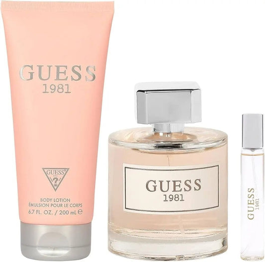 1981 By Guess For Women EDT Spray (3pc Gift Set)