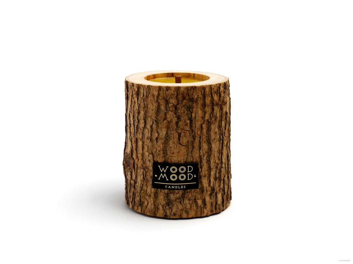 Rocky Coniferous, Original Size – rechargeable interior candle in wood