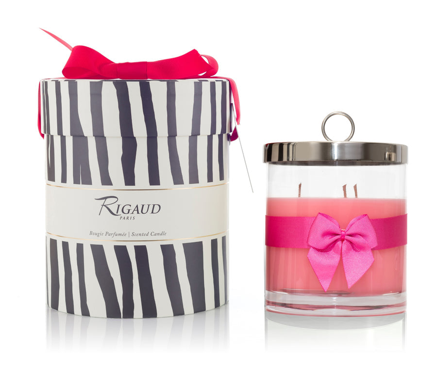 Rigaud Scented Candle, Handmade in France, Rose Couture
