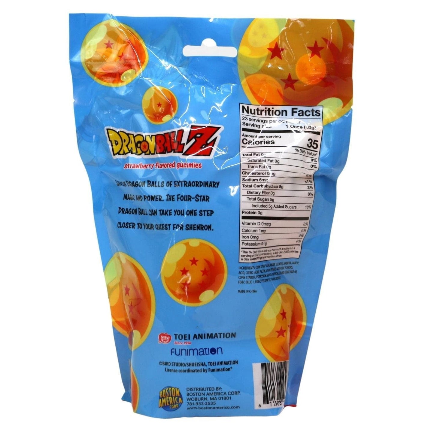 Dragon Ball Z Dragon Ball Strawberry Gummies, 8 Ounce bag