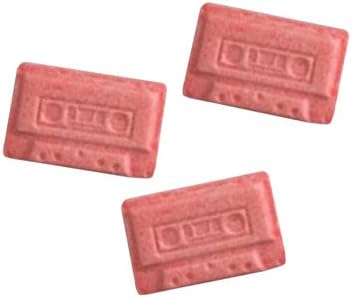 Candy Mix Cassette Tape Candy Tin, Cherry Flavor Candy, 1.3 Ounce - 18 Count Display Box
