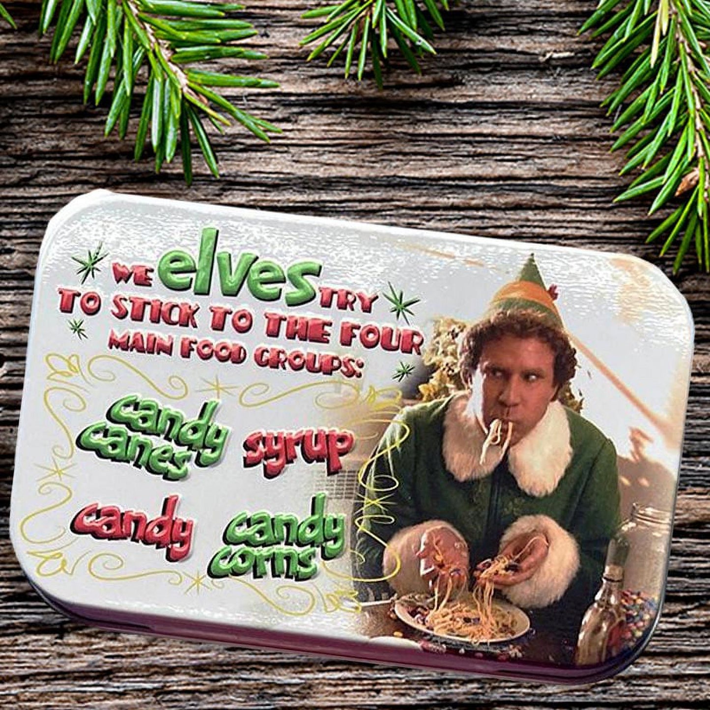 Elf The Movie, Pass The Syrup Maple Candy, 1.5 Ounce Tin - 18 Count Display Box