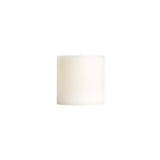 Unscented Pillar Candles, Stark White