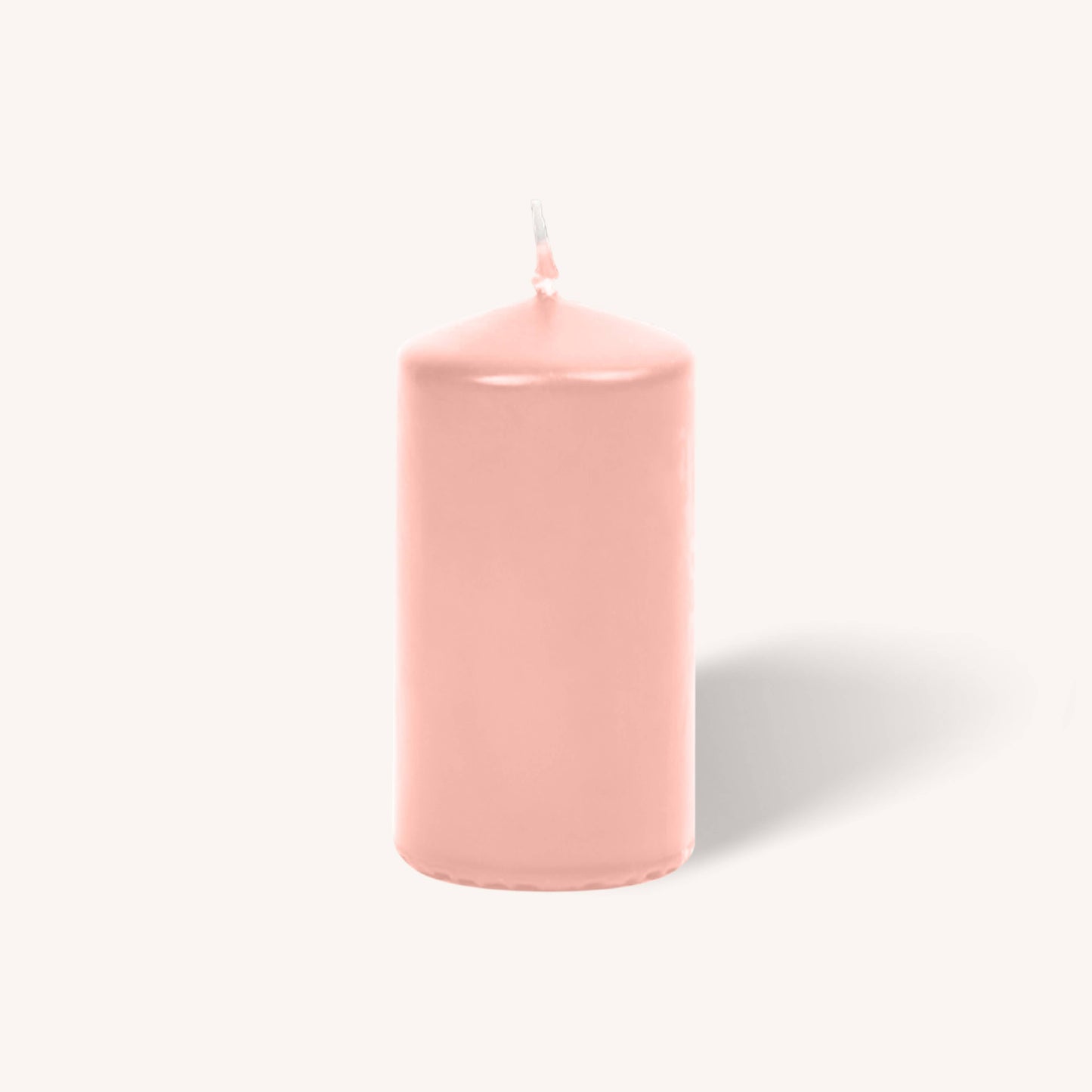 Rose Pink Pillar Candles - 2" x 4" - 4 Pack