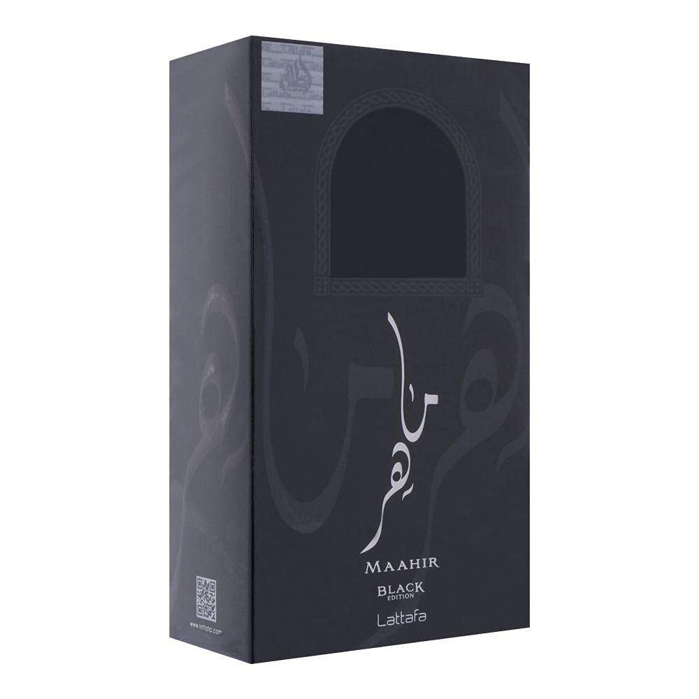 Lattafa Maahir Black Edition Eau de Parfum Unisex Perfume, 100 ml