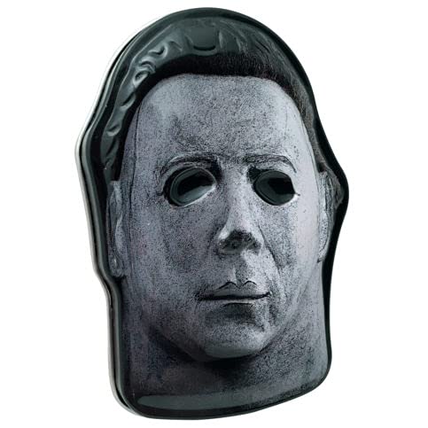 Halloween II Mask tin, Slashers Sours Orange Candy - 12 Count Display Box