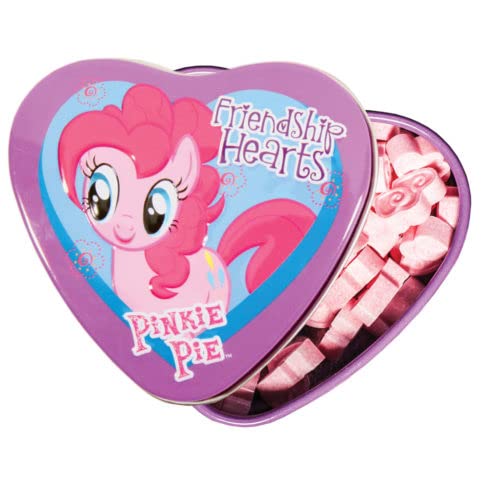 My Little Pony Friendship Hearts, 1 Ounce Candy Tin - 18 Count Display Box