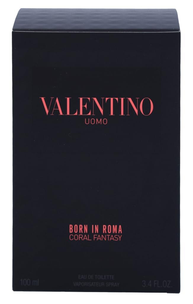 Valentino Uomo Born In Roma Coral Fantasy Eau de Toilette for Men, 100 ml