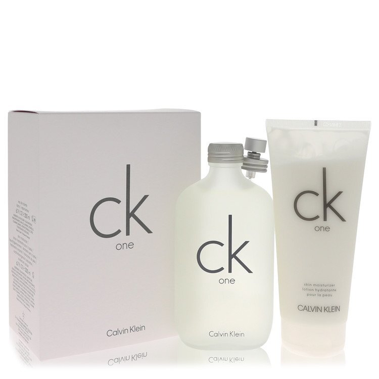 Calvin Klein CK One Gift Set for Men – 6.7 oz Eau de Toilette + 6.7 oz Body Moisturizer