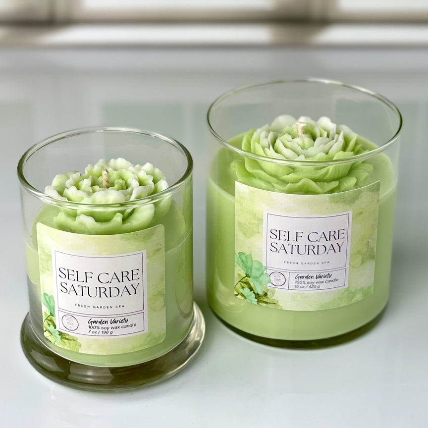 A Mandatory Activity, Self Care Saturday Candle - Fresh Garden Spa Soy Candle
