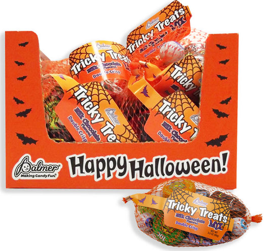 Palmer Tricky Treats, Halloween Foil Milk Chocolate Balls, 3.5 Ounce Mash Bag