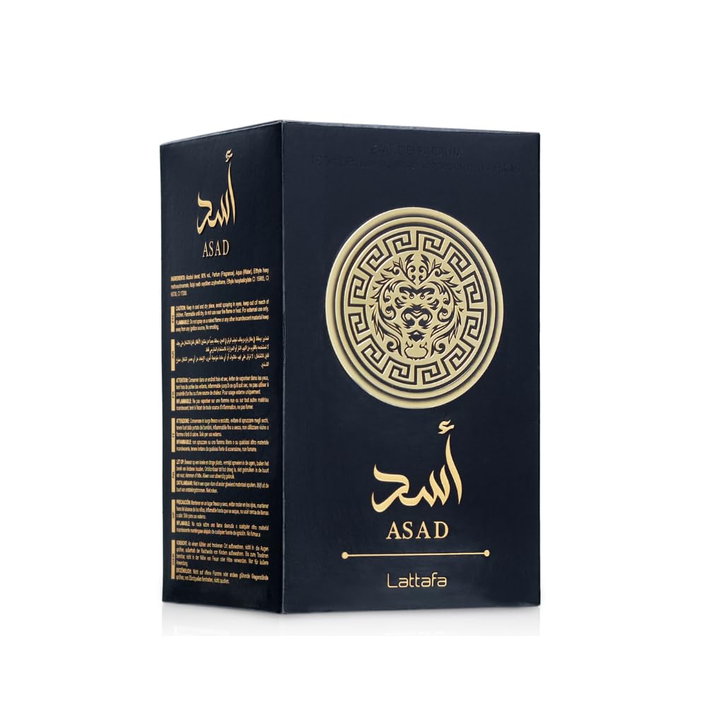Lattafa Asad Eau de Parfum Unisex Perfume, 100 ml