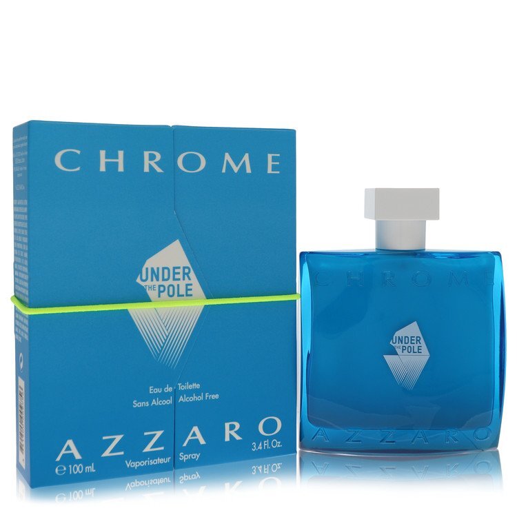 Azzaro Chrome Under The Pole Eau de Toilette Spray Alcohol Free 3.4 oz for Men