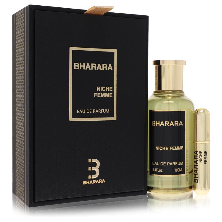 Bharara Niche Femme Eau de Parfum Spray + Refillable Travel Spray 3.4 oz for Women