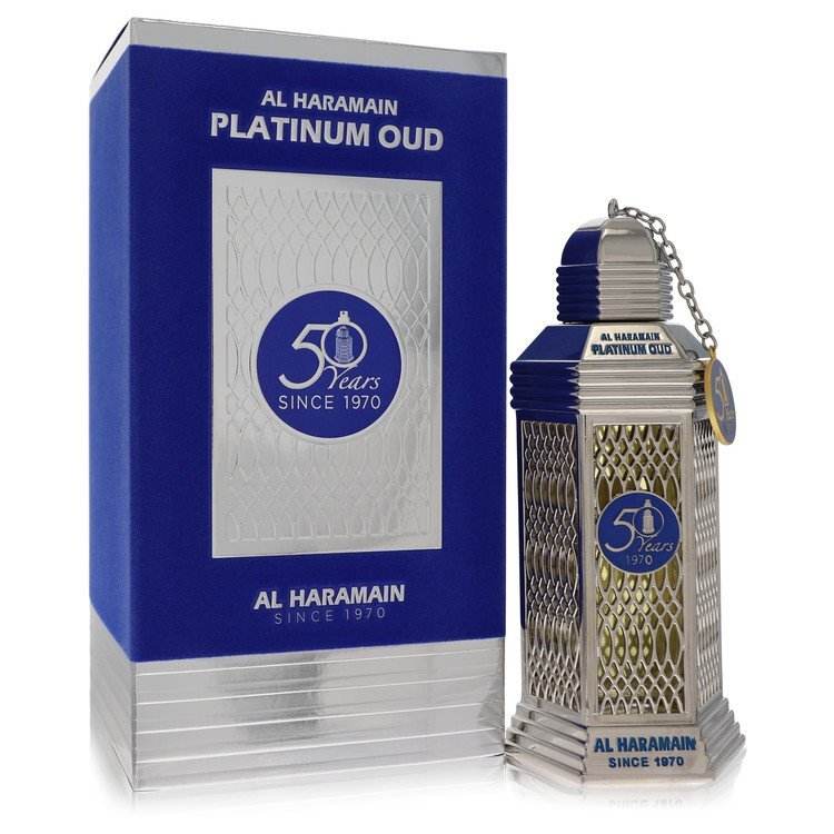 Al Haramain 50 Years Platinum Oud Eau de Parfum Spray 3.3 oz Unisex