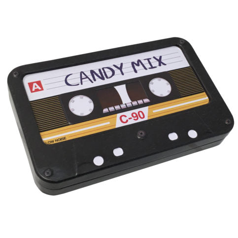 Candy Mix Cassette Tape Candy Tin, Cherry Flavor Candy, 1.3 Ounce - 18 Count Display Box