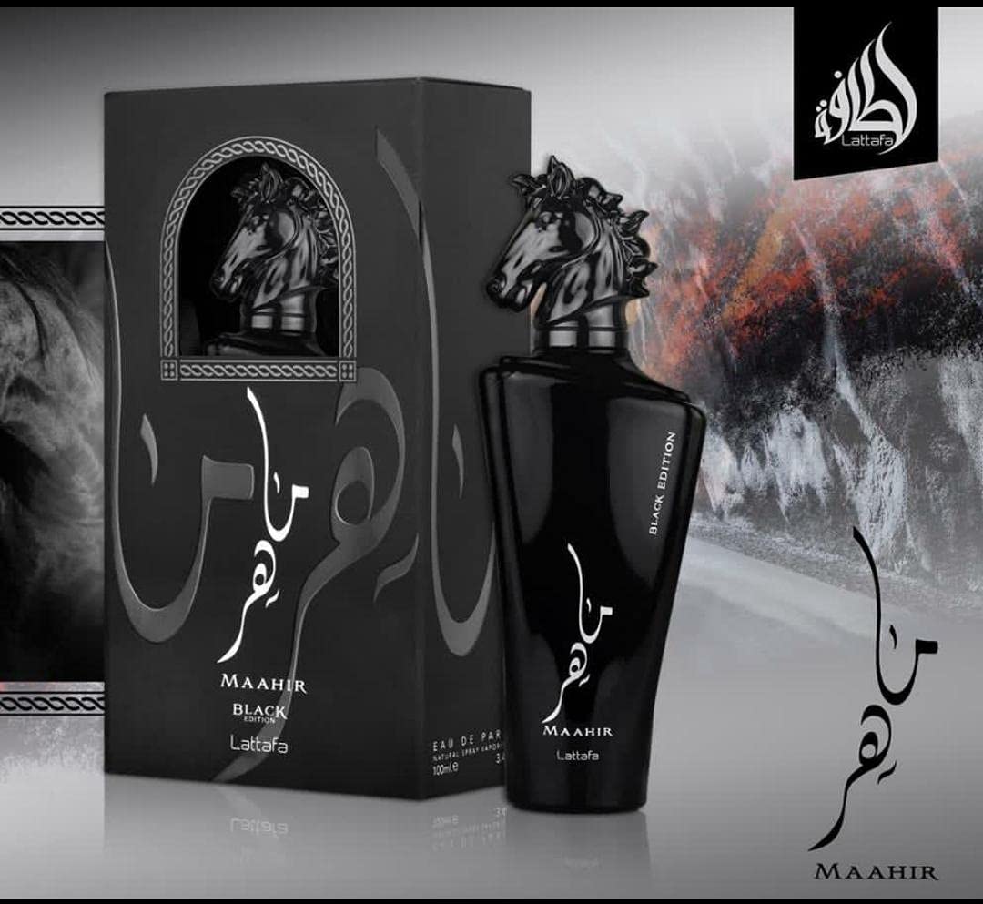 Lattafa Maahir Black Edition Eau de Parfum Unisex Perfume, 100 ml