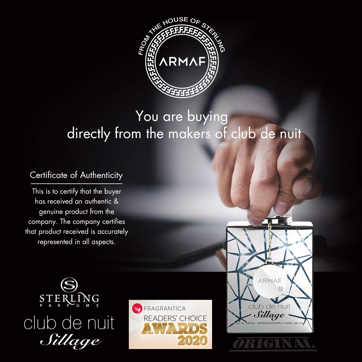 Armaf Club De Nuit Silage Eau De Parfum Unisex Perfume, 105 ml