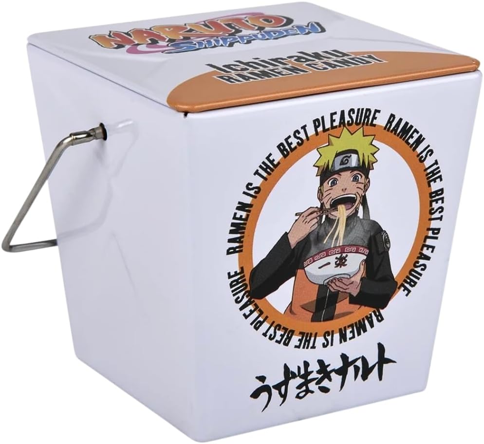 Boston America Naruto Ichiraku Ramen Candy Tin, Fruit Punch Flavor, 1 Ounce - 12 Count Display Box