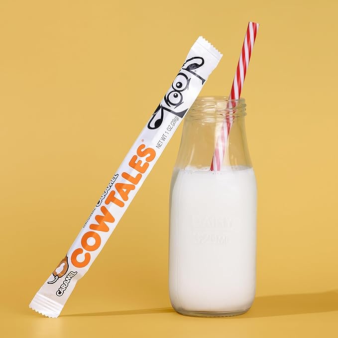 Goetze's Candy Cow Tales Caramel Chewy Candy Sticks, 1 Ounce - 36 Count Display Box