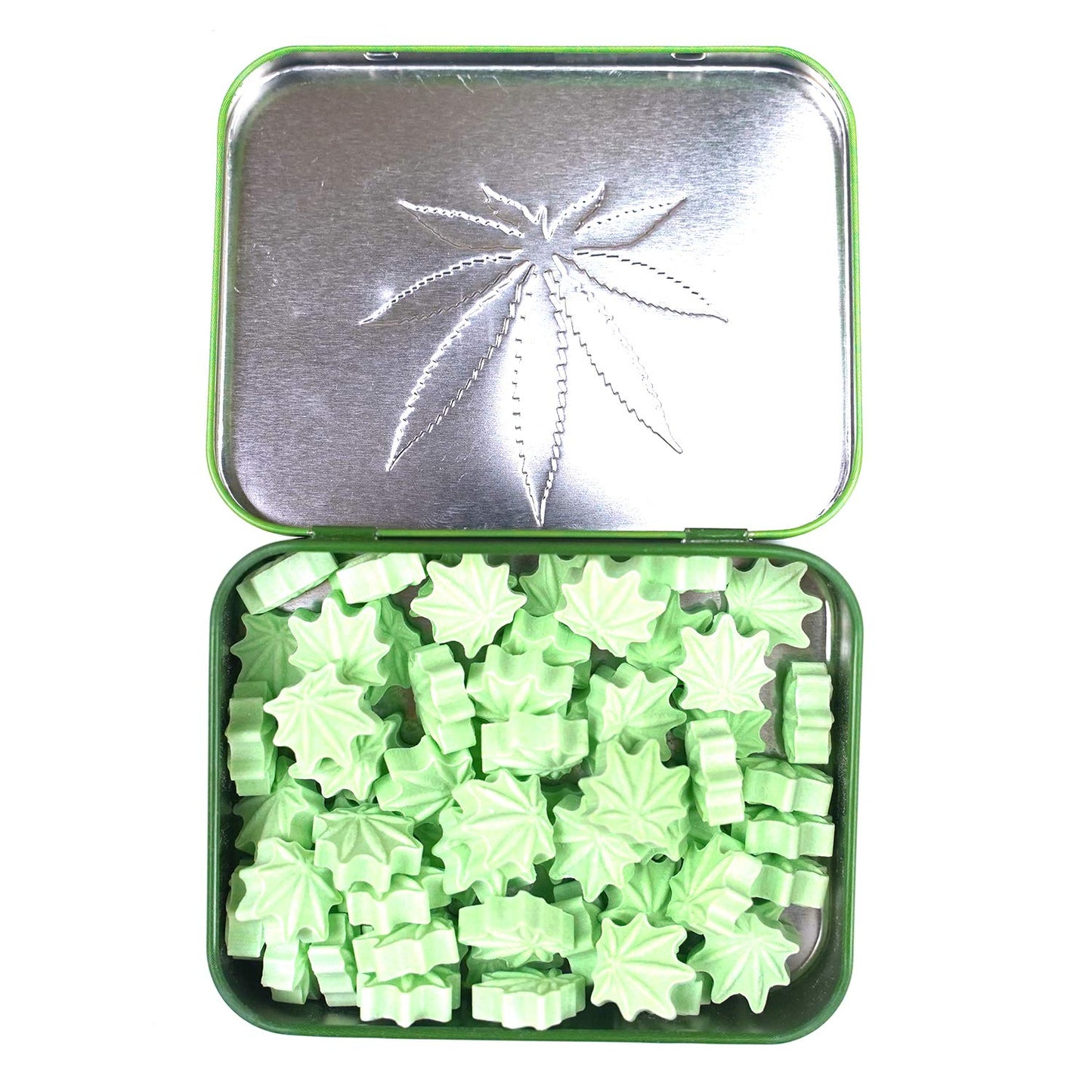 Boston America Stoner Mints Collectible Tin, 1.5 Ounce Green Mint Candy Tin - 18 Count Display Box
