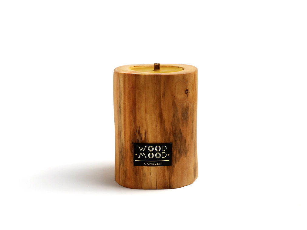 Ubud Cedarwood, Original Size – rechargeable interior candle in wood