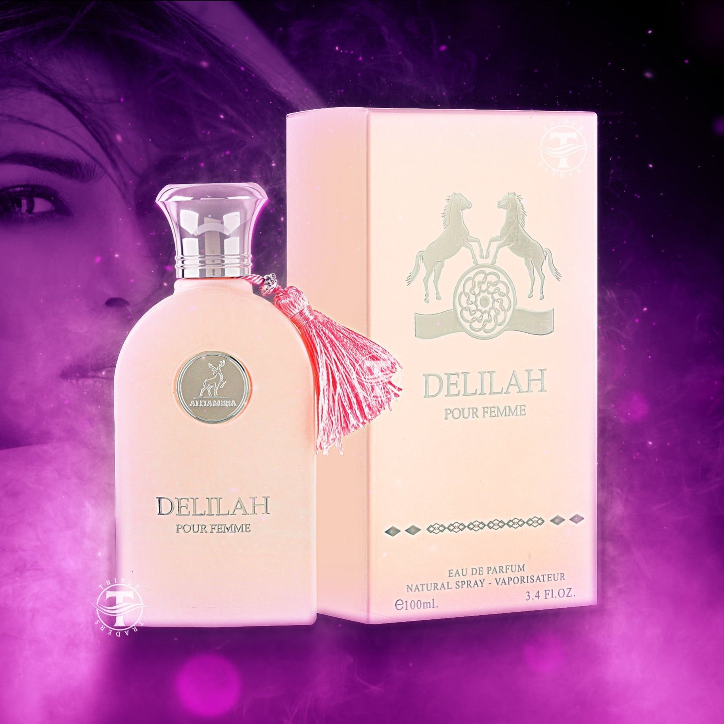 Maison Alhambra Delilah Pour Femme Eau de Parfum Spray for Women, 100 ml