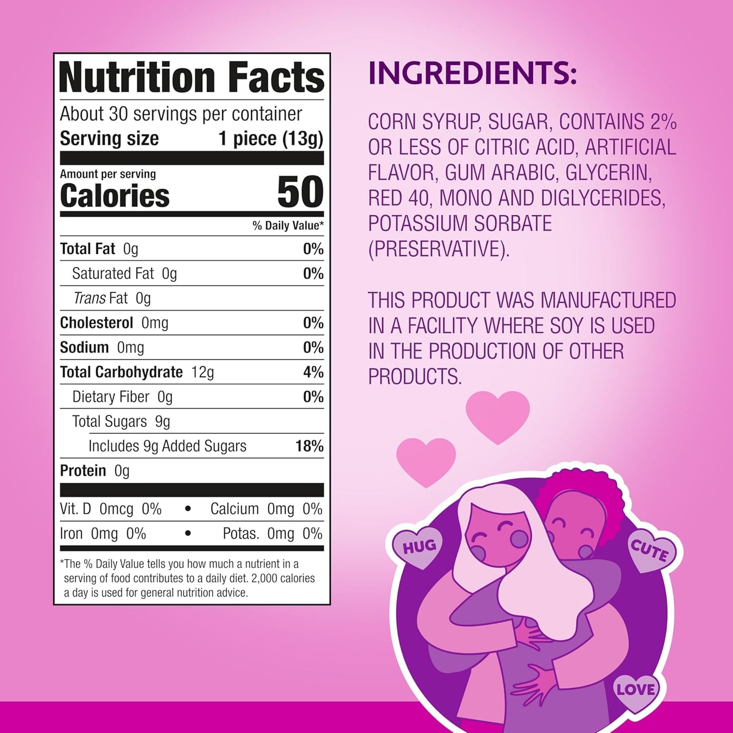 Brach’s Strawberry Cupcake Glitter Lollipops, Valentine's Day Candy, Individually Wrapped, 30 Count Bag