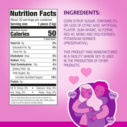 Brach’s Strawberry Cupcake Glitter Lollipops, Valentine's Day Candy, Individually Wrapped, 30 Count Bag