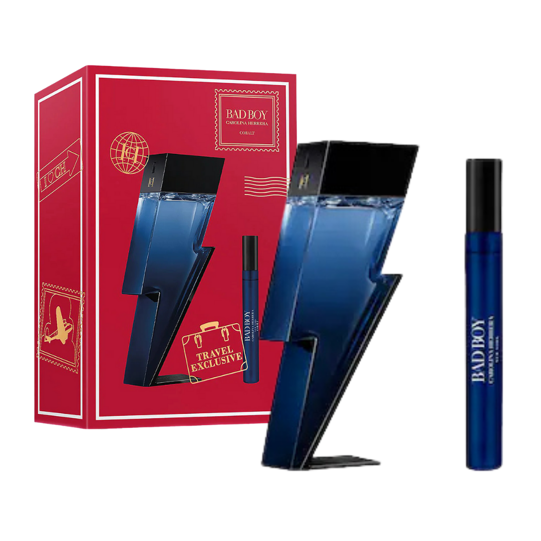 Carolina Herrera Bad Boy Cobalt Travel Exclusive Gift Set for Men (100ml + 10ml)