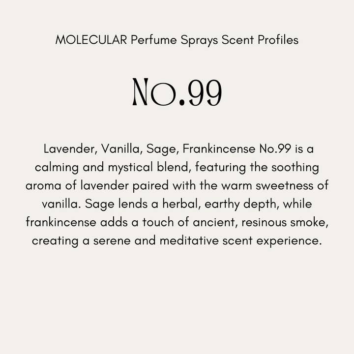 Buffalo Gal, MOLECULAR Clean Natural Perfume Sprays