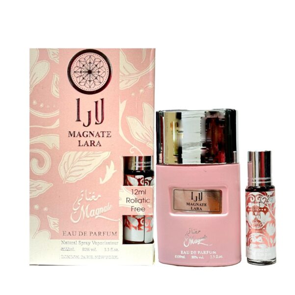 Magnate Lara Eau De Parfum For Women, 100 ml + Pure Oil 12 ml Bottle