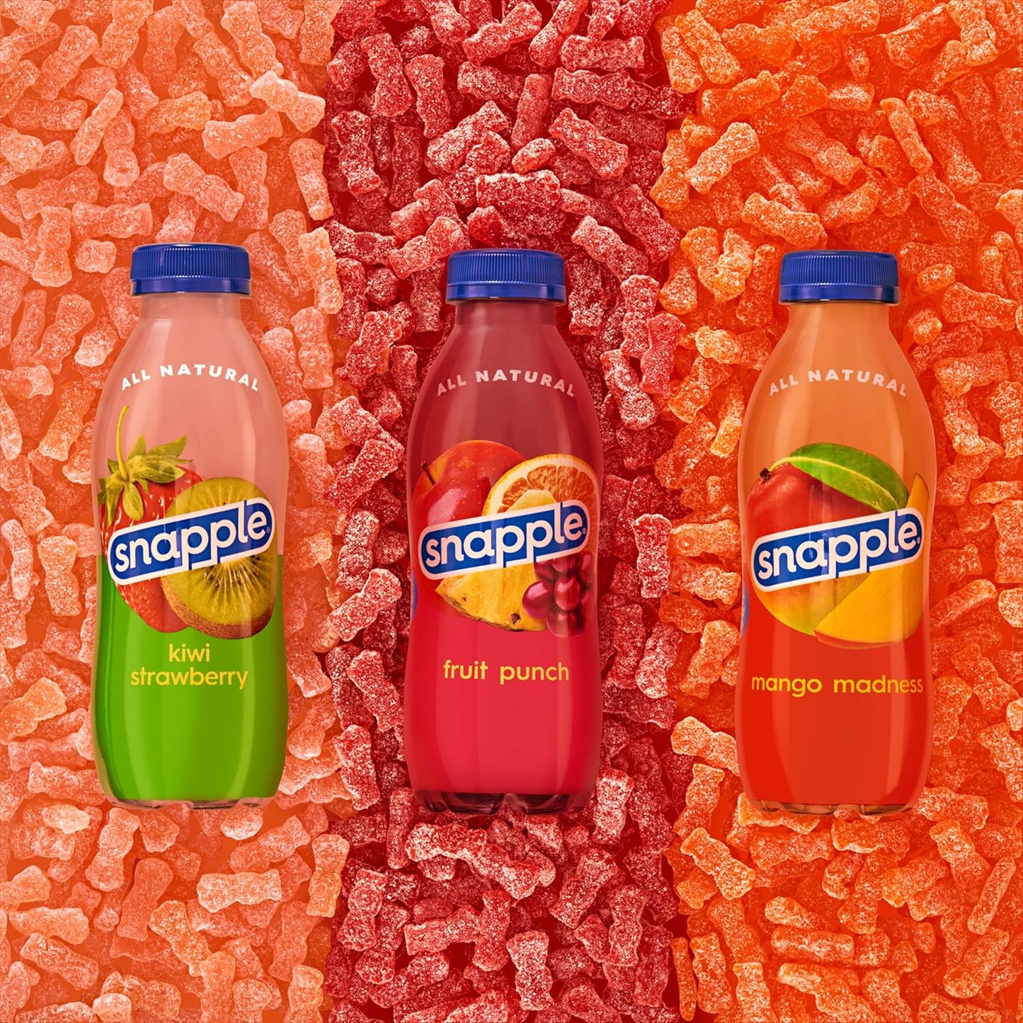 Sour Patch Kids Snapple, Fruit Flavor Mix, 3.61 Ounce Peg Bag