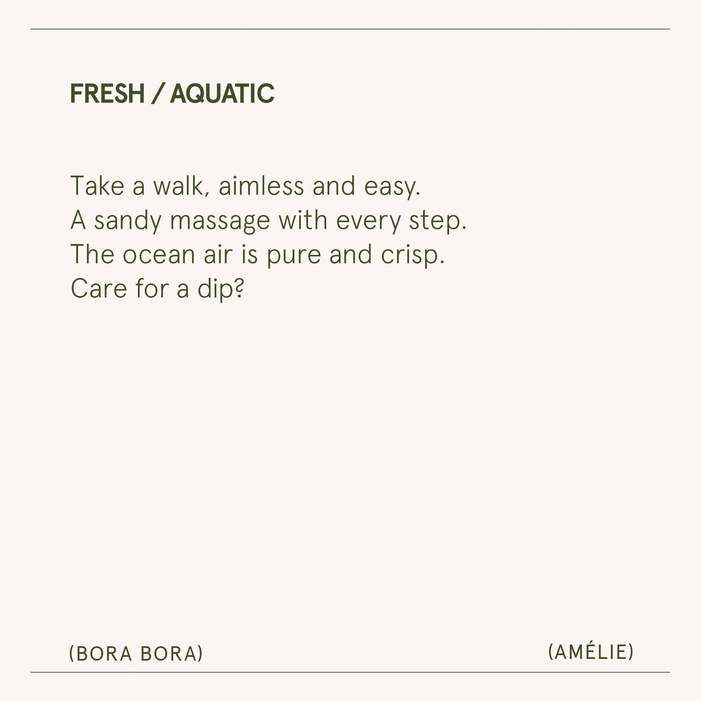 Amélie – Bora Bora Candle