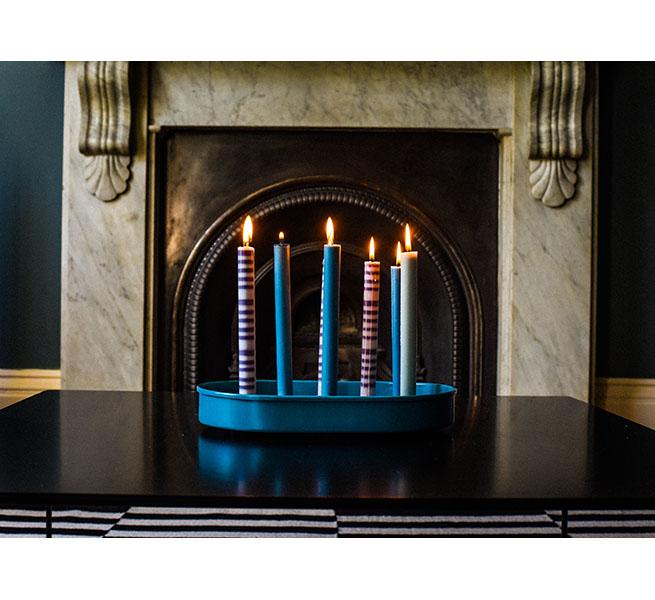British Colour Standard Metal Candle Platter