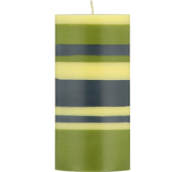 British Colour Standard Stripped Eco Pillar Candles