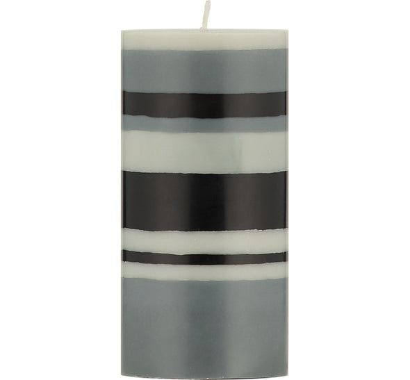British Colour Standard Stripped Eco Pillar Candles
