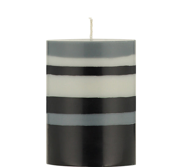 British Colour Standard Stripped Eco Pillar Candles