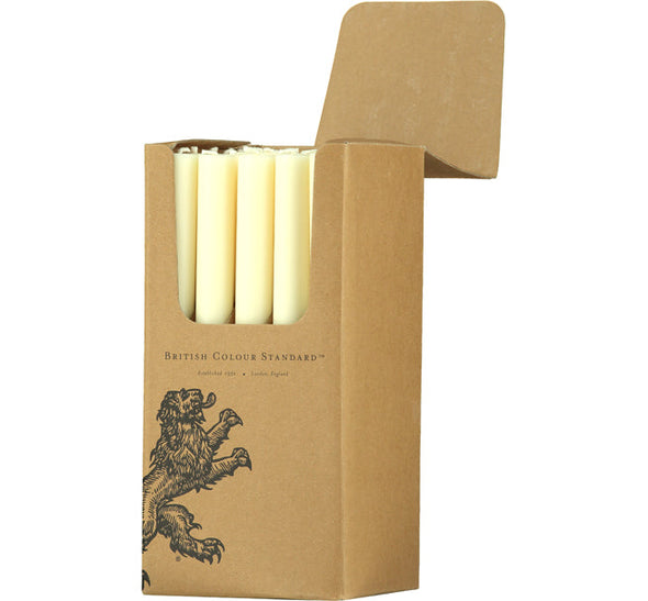 British Colour Standard Eco Dinner Candles, 25cm / 10'' H - 25 per pack