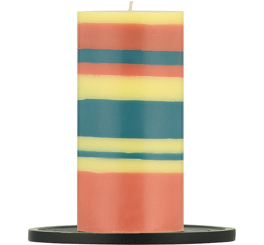 British Colour Standard Large Metal Candle Plate - Jet Black