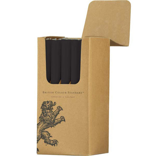 British Colour Standard Eco Dinner Candles, 25cm / 10'' H - 25 per pack