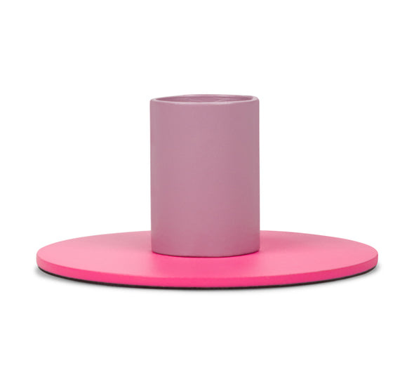 British Colour Standard Tall Two-Tone Metal Candleholders