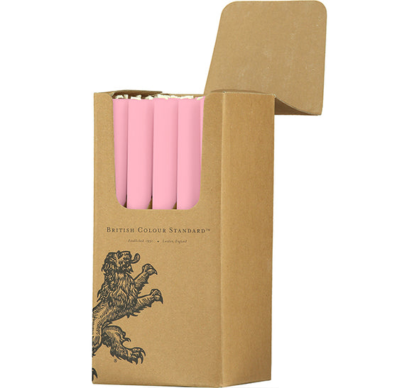 British Colour Standard Eco Dinner Candles, 25cm / 10'' H - 25 per pack
