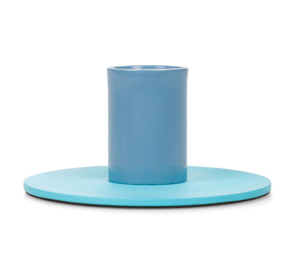 British Colour Standard Tall Two-Tone Metal Candleholders